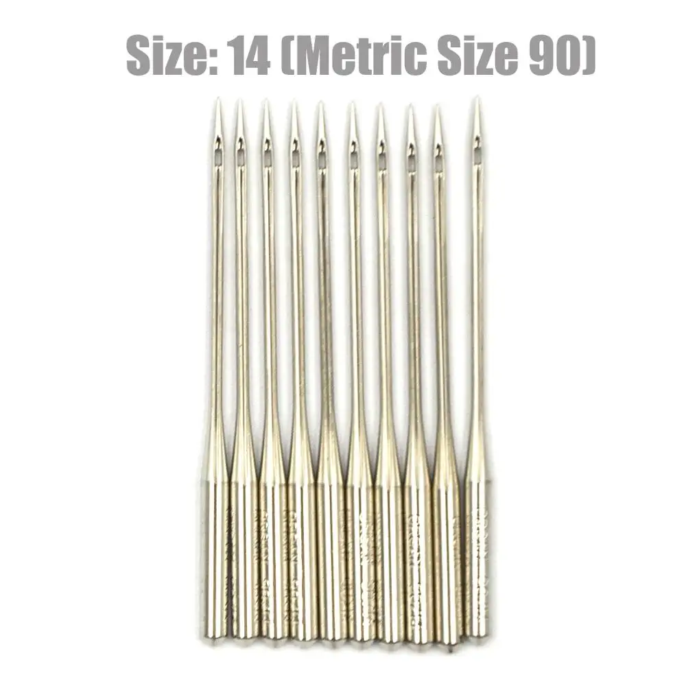 Assorted Replacement Home Sewing Machine Needles, Size 8-18