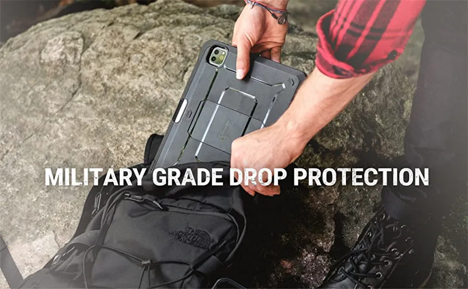 SUPCASE For iPad Pro 12.9 Case (2022/2021/2020) UB Pro Full-Body Rugged Kickstand Protective Case with Built-in Screen Protector