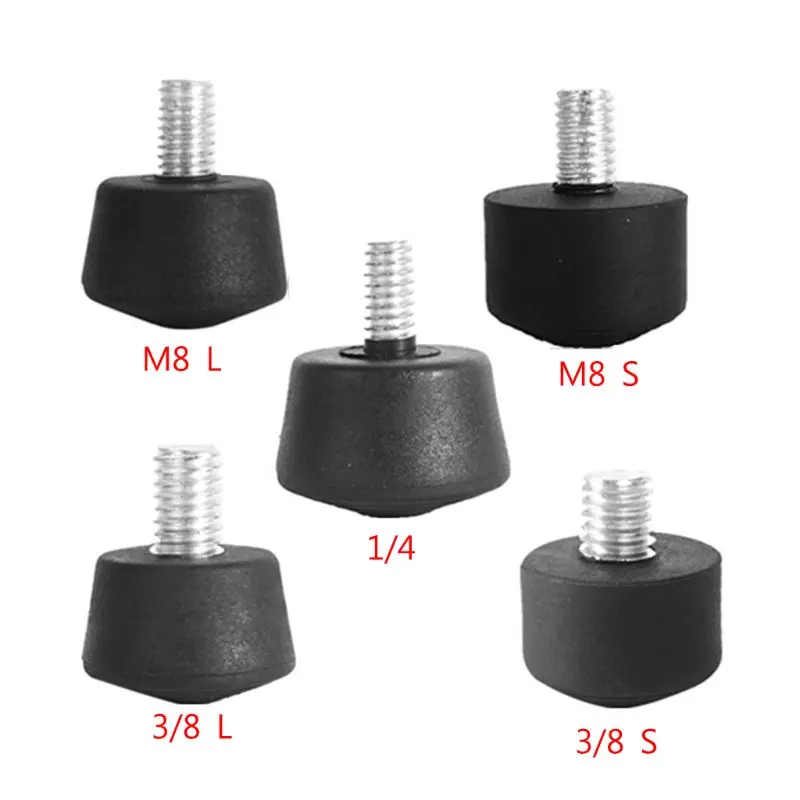 Universal Anti-slip Rubber Foot Pad Feet Spike Photography Accessories for Tripod Monopod 3/8 Inch 1/4 Inch M8 Kits