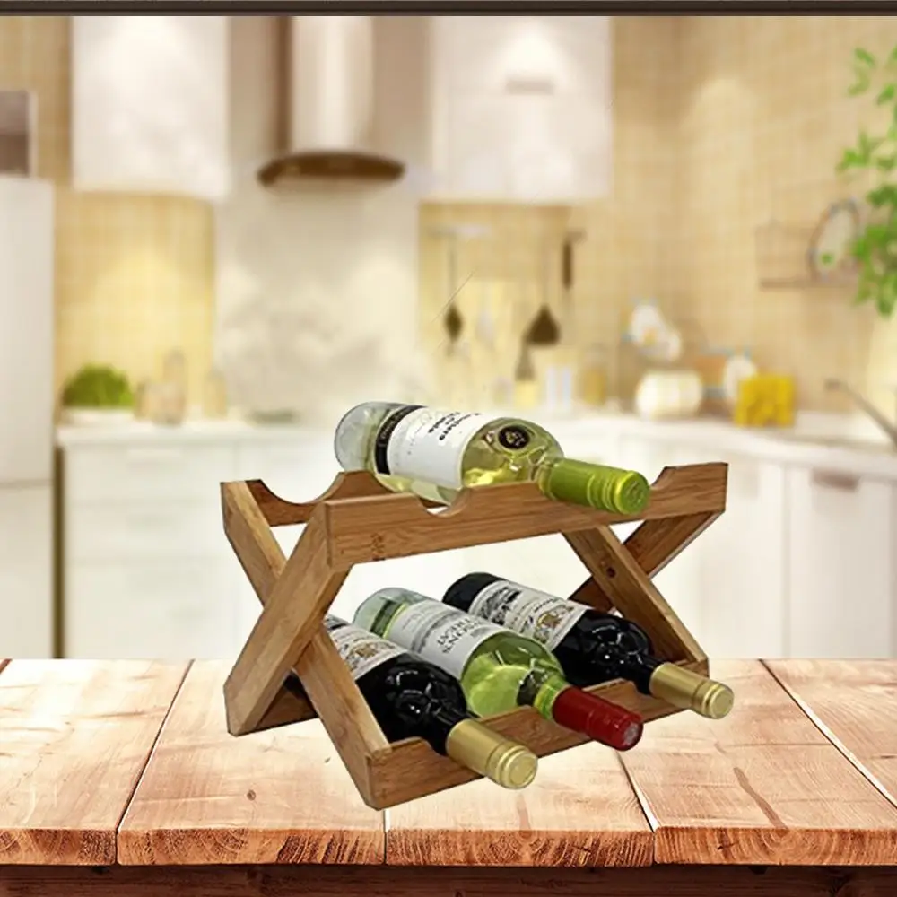 

Ahchap Wooden Six Wine Rack Material Baked Imported Pine Tree 25 X40X22 CM Free Fast Shipping From Turkey