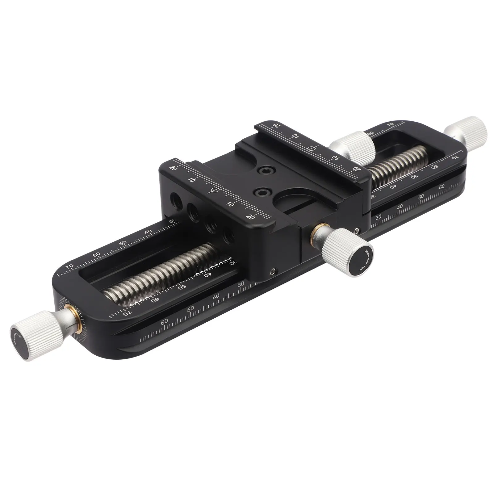 Haoge Wormdrive Macro Rail for Macro photography, Focus stacking Precision Focus Slider/Close-up Shooting Clamp Plate