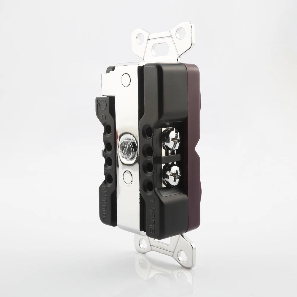 Viborg VM02R 100% 순수 적색 구리 US 리셉터클 로듐 도금 고급 HIFI AC 전원 US 소켓 리셉터클