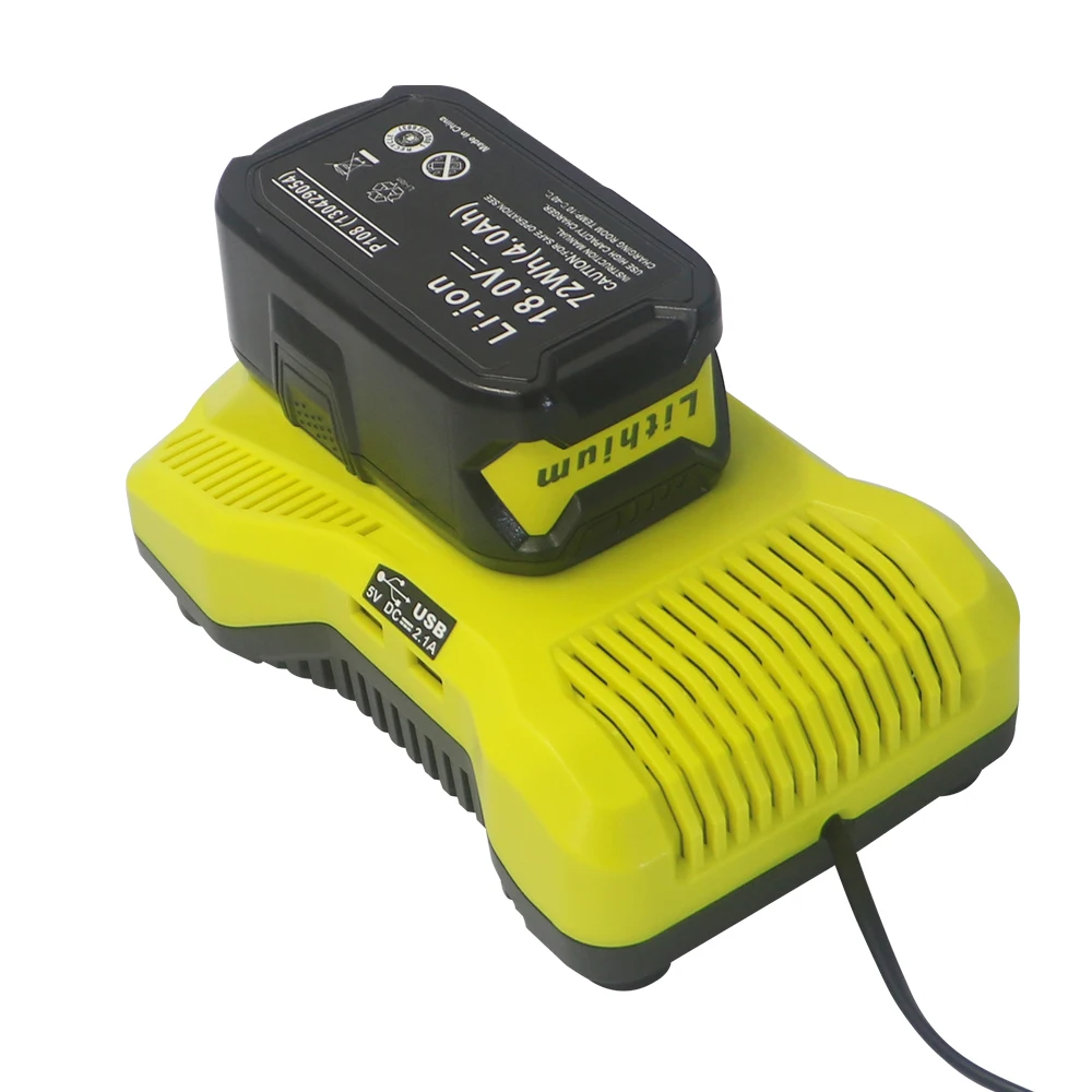 P117 Charger for 3A 12V 14.4V 18V NI-CD NI-MH Li-ion Battery for Ryobi  P102 P107 P108 BPL1820 P102  with USB 5V input 110-240V