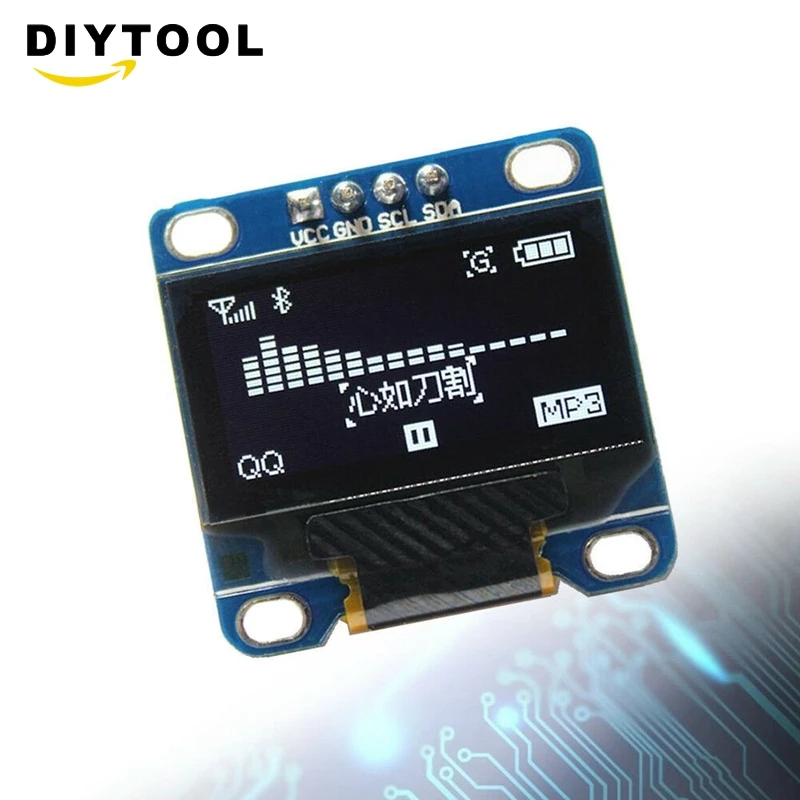0,96 "I2C IIC Serial 128X64 Weiß OLED LCD светодиодный для Arduino NEW