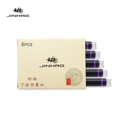 5pcs Fountain pen Color ink cartridge value box Jinhao 2.6mm international standard refill Stationery Office school A6612