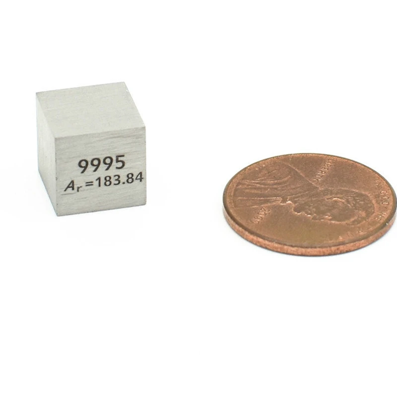Elemento de tungsteno wolfram, cubo W 3N5, marcado con láser, elemento de desarrollo de investigación, sustancia Simple, alta temperatura, 10 MM, 1 piezas