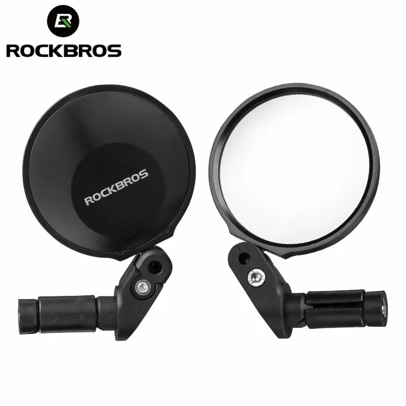 ROCKBRSO Bicycle Mirrors Bike Rearview Mirror Scooter E-Bike Rearview Mirrors 360 Angle Adjustable Handlebar Motorcycle Mirror