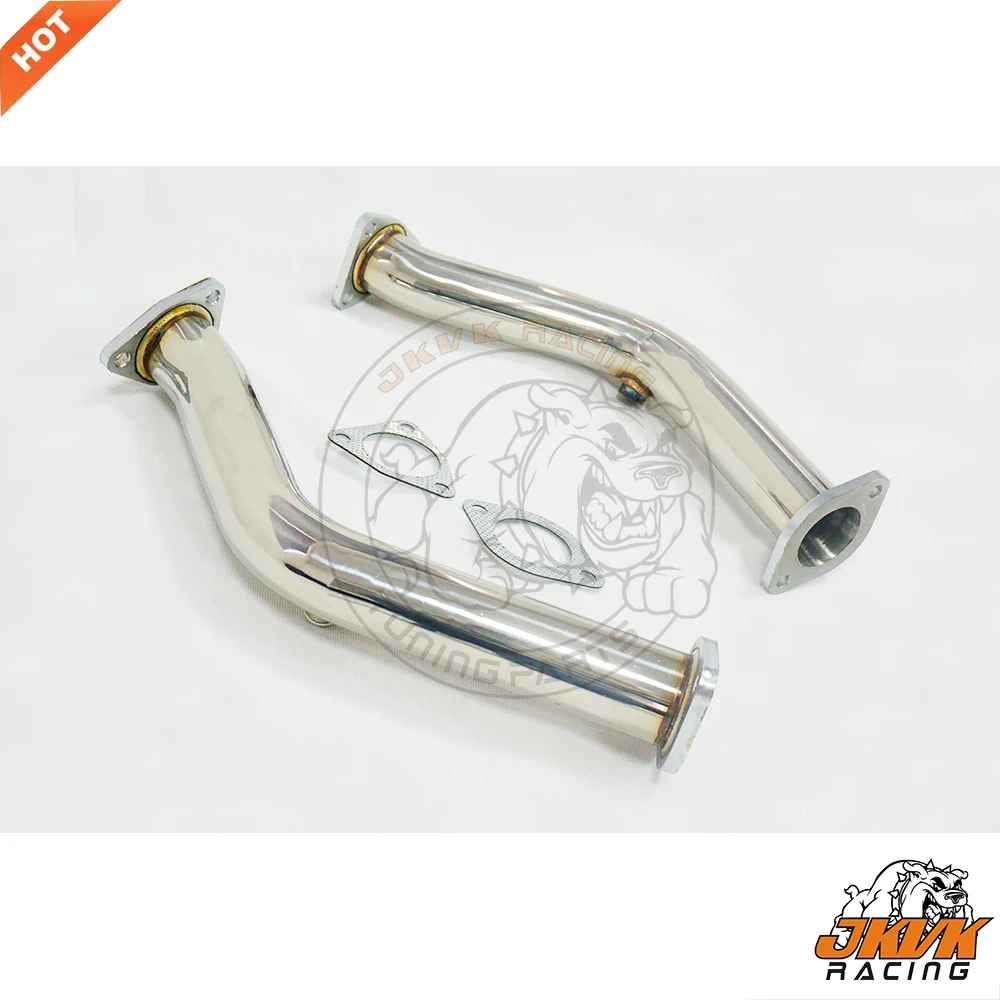 JKVK RACING SS304 Catless Racing Exhaust Downpipe For fairlady Niss an G35 350z  2003-2006