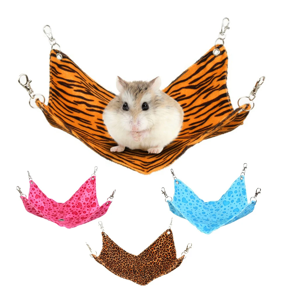 

Hamster Hammock Rat Hanging Beds House Small Animal Cage Squirrel Guinea Pig Plush Cotton Nests Pets Supplies