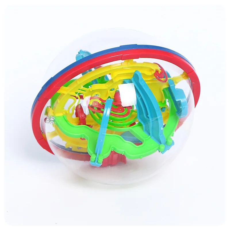 3D Maze Ball Mini Magic Puzzle Intelligence & Idea Perplexus Maze Game Labyrinth IQ Gifts Display Stand for Kids and Adults