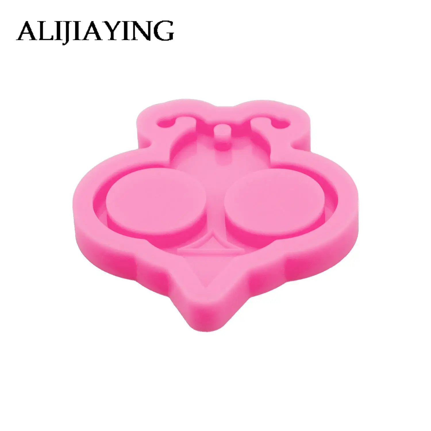 DY0753 Glossy Defense Heart Resin Keychain Mold,Self-defense Unicorn/Dog Silicone mold, Mould for Epoxy Making DIY Crafts