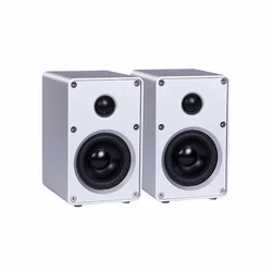 1 pair HIFI Bookshelf Speaker All Aluminum Chassis Speaker HIFI Passive Speaker For Amplifier Audio 3-inch Two-way HIFI Speaker