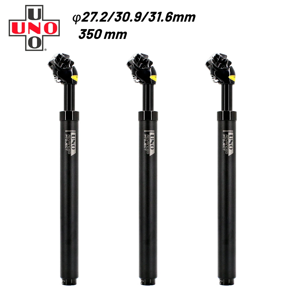 UNO Dropper Post Suspension MTB Seat Post Shock Absorber Bicycle Seatpost 27.2/30.9/31.8mm Bicycle Seat Tube 350mm Tube Seat