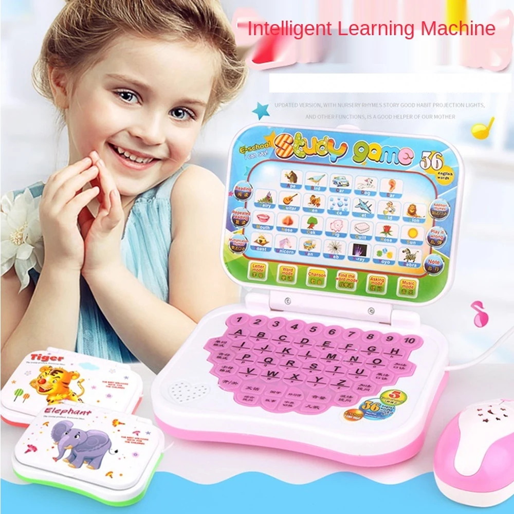 Random Style Girl Early Education Learning Story Machine Music Intelligent Chinese English switch Reading Tablet Phone Toy