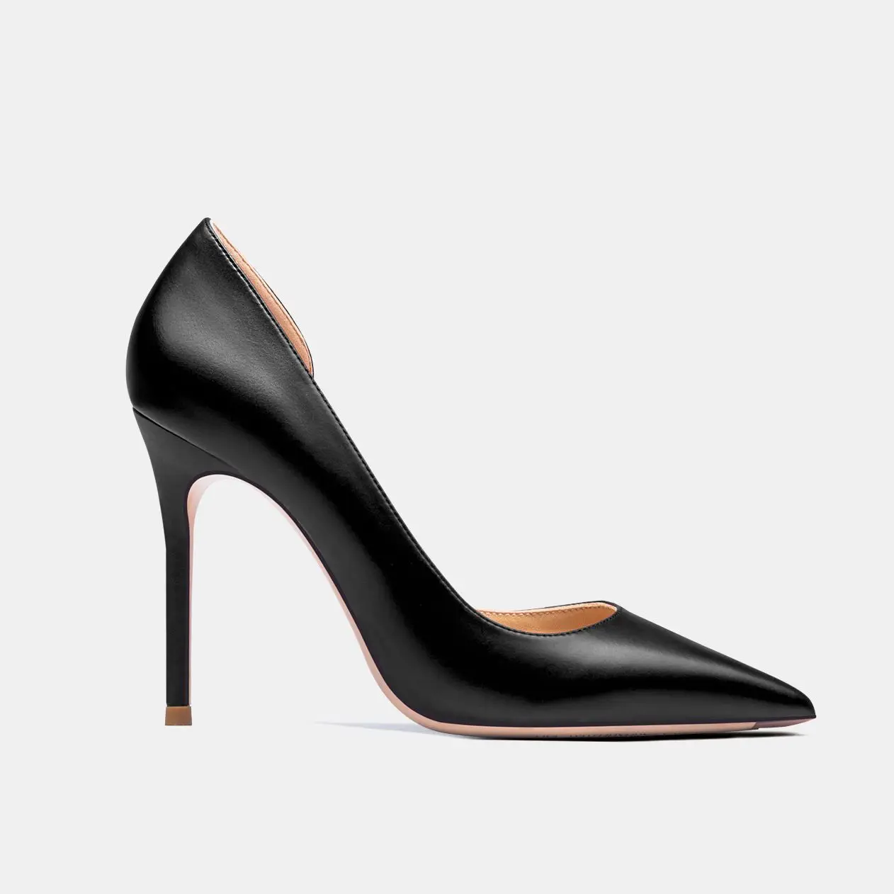 Star Style Woman shoes Genuine Leather Party Ladies Shoes women's shoes 10cm Thin Heel Elegan Pumps Pointed Toe High Heels 34-43