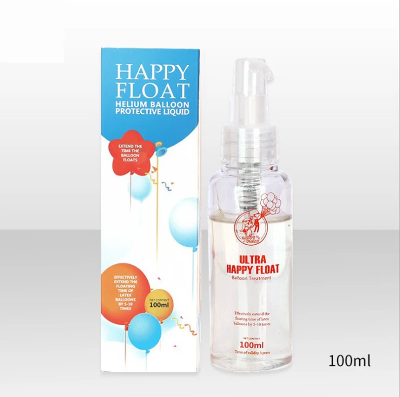 100ml With Pump Non Corrosive Professional Home Party Eco Friendly Helium Balloons Protective Fluid Extend Floating Time