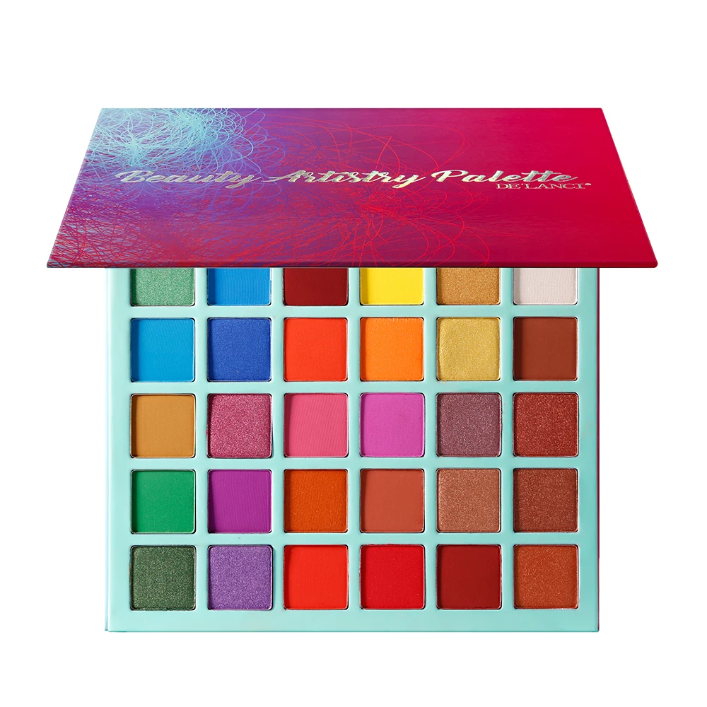 DE\'LANCI Gorgeous Pigmented Eyeshadow Pallete Shimmer Matte Rainbow Eyeshadow Palette Makeup Kit 36 Color Cosmetics Shadows