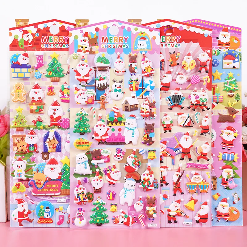 1pcs Kawaii Stationery Stickers Santa claus christmas tree DIY Craft Scrapbooking Album Junk Journal Happy Planner