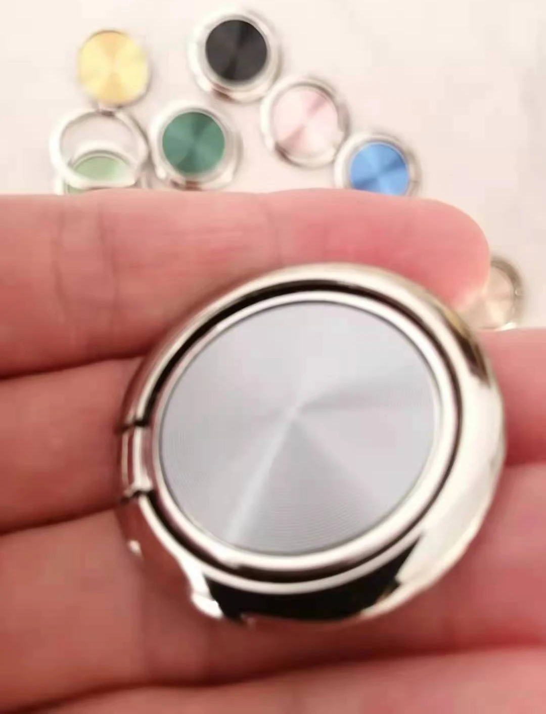 Zinc Alloy Phone Bracket, Finger Ring Holder, 360 Degrees Rotatable, CD Texture, Promotional Price, High Quality image 5