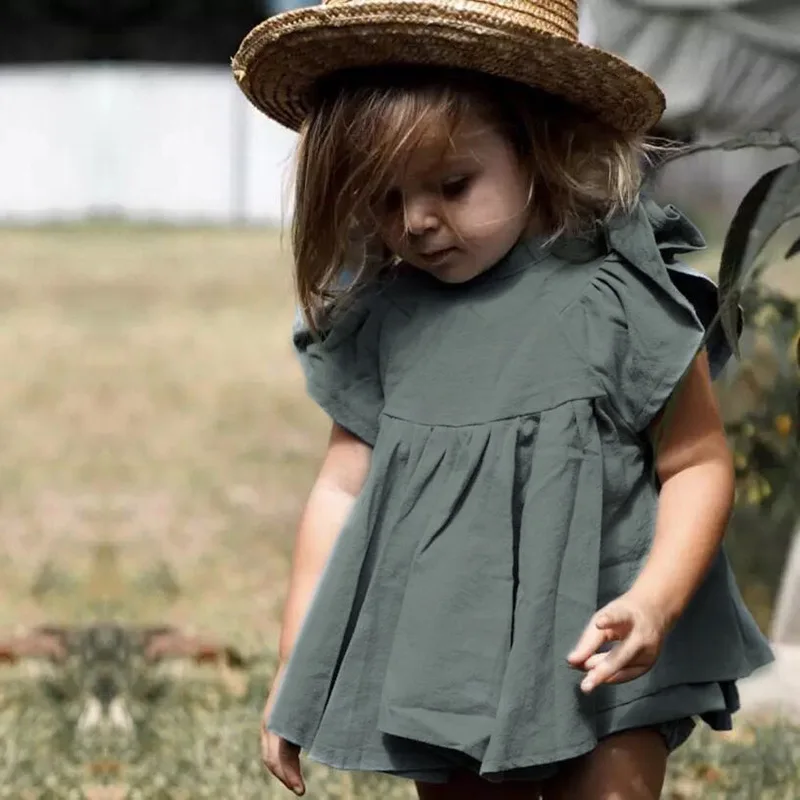 

Cute Baby Girls Outfits Infant Summer Dresses Cotton PP Pants Sets Children's T-shirts Shorts 2 Pieces Suits