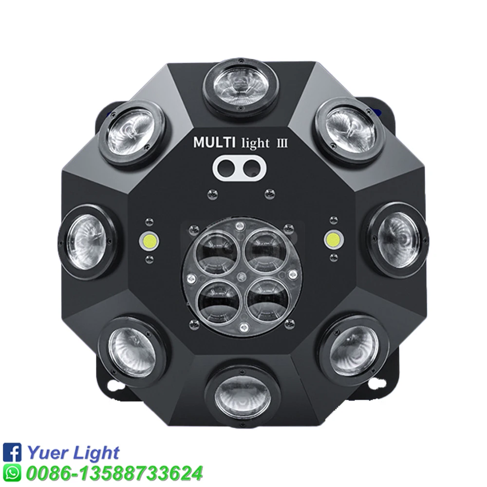 DJ Disco Super 5in1 Effect Lights  RG Laser Bee Eye Light DMX512 Party Show Beam Strobe Light Banquet Indoor Bar Master Slave