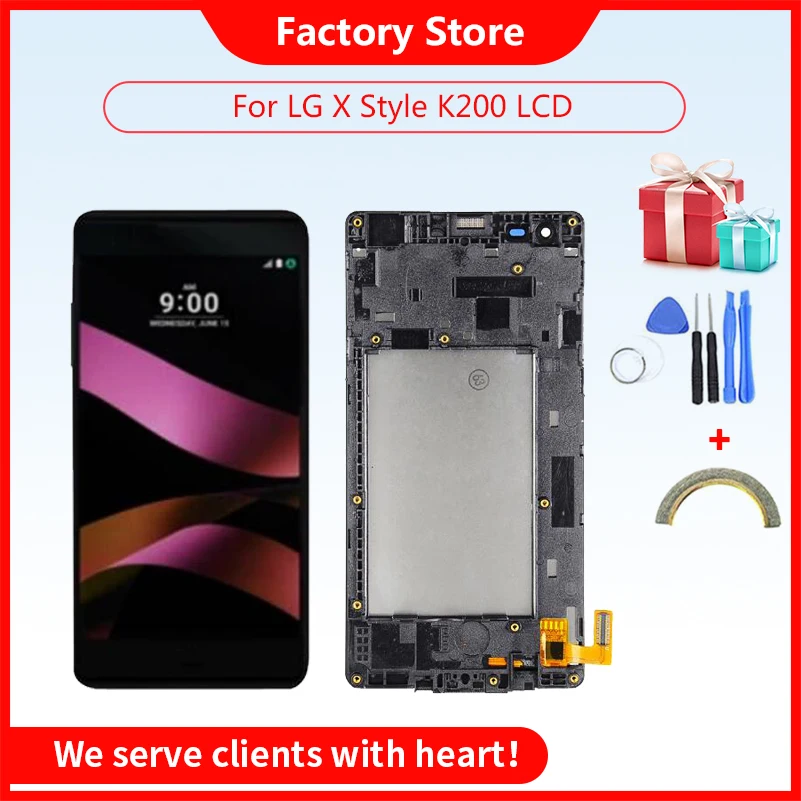 

AAA Quality LCD For LG X Style K200 K200DS K200F F740 LS676 LCD Display Touch Screen Digitizer Assembly with Bezel Frame