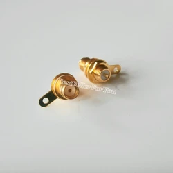 10Pcs RF Adapter Connector SMA Connector Female Jack Panel Mount With Nut Bulkhead Handle Solder