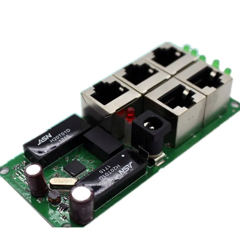 Oem Hoge Kwaliteit Mini Goedkope Prijs 5 Poort Switch Module Manufaturer Bedrijf Pcb Board 5 Poorten Ethernet Netwerk-switches Module