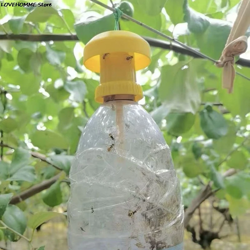 Pułapka na muchy z owocami zabójca plastikowa żółta Drosophila pułapka mucha owad zwalczanie szkodników dla domu Farm Orchard