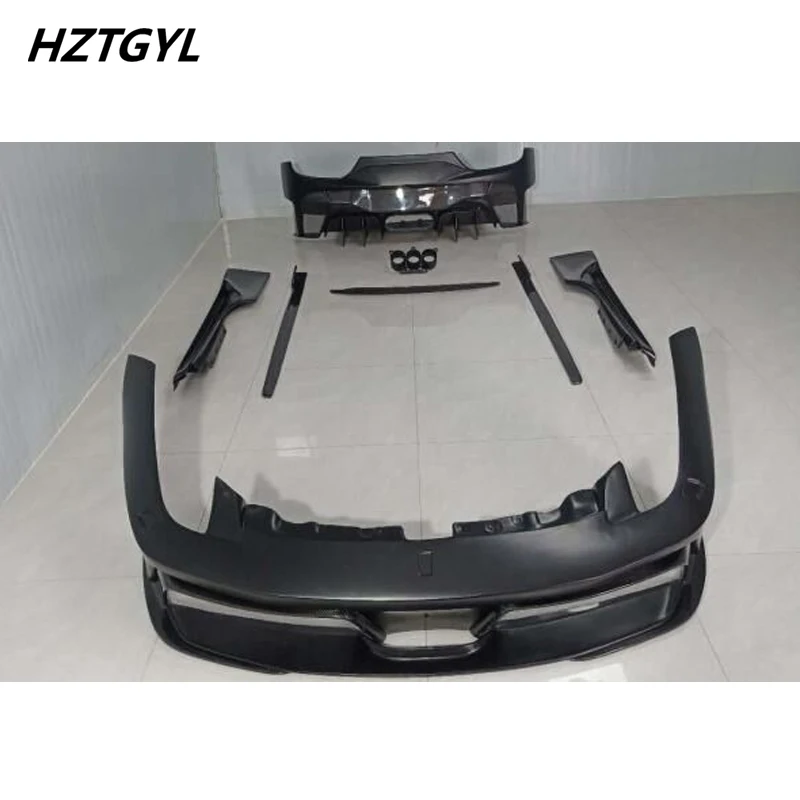 Carbon Fiber Or FRP Material Front Rear Bumper Spoiler Side Skirts For Ferrari 458 Tuning