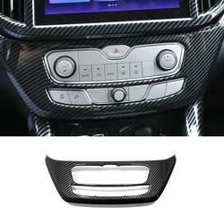 For Great Wall Cannon GWM Poer Ute 2021 2022 interior Accessories ABS Carbon Car air conditioner Switch panel Sticker Cover trim