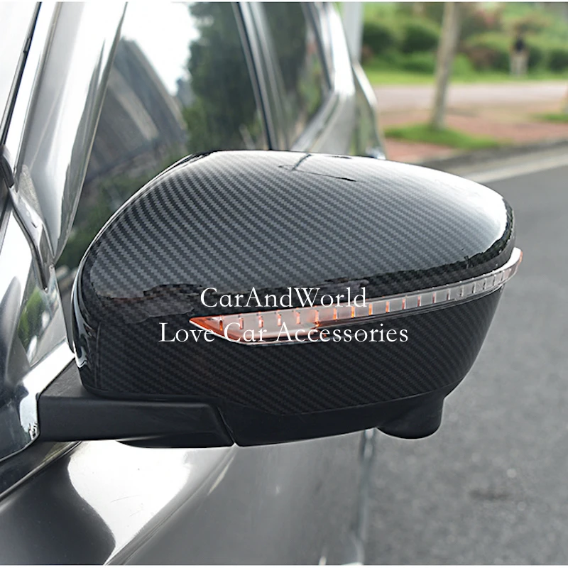 

For Nissan X-Trail Rogue T32 Side Door Rear View Mirror Cap Cover Trims Garnish 2014-2017 2018 2019 2020 Car-Styling Accessories