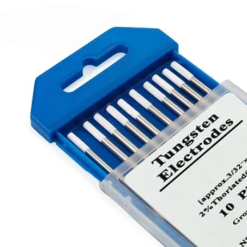 10 Stks/set WZ8 Wit Tig Lanthaan Wolframelektrode Professionele Tig Staaf Voor Lassen