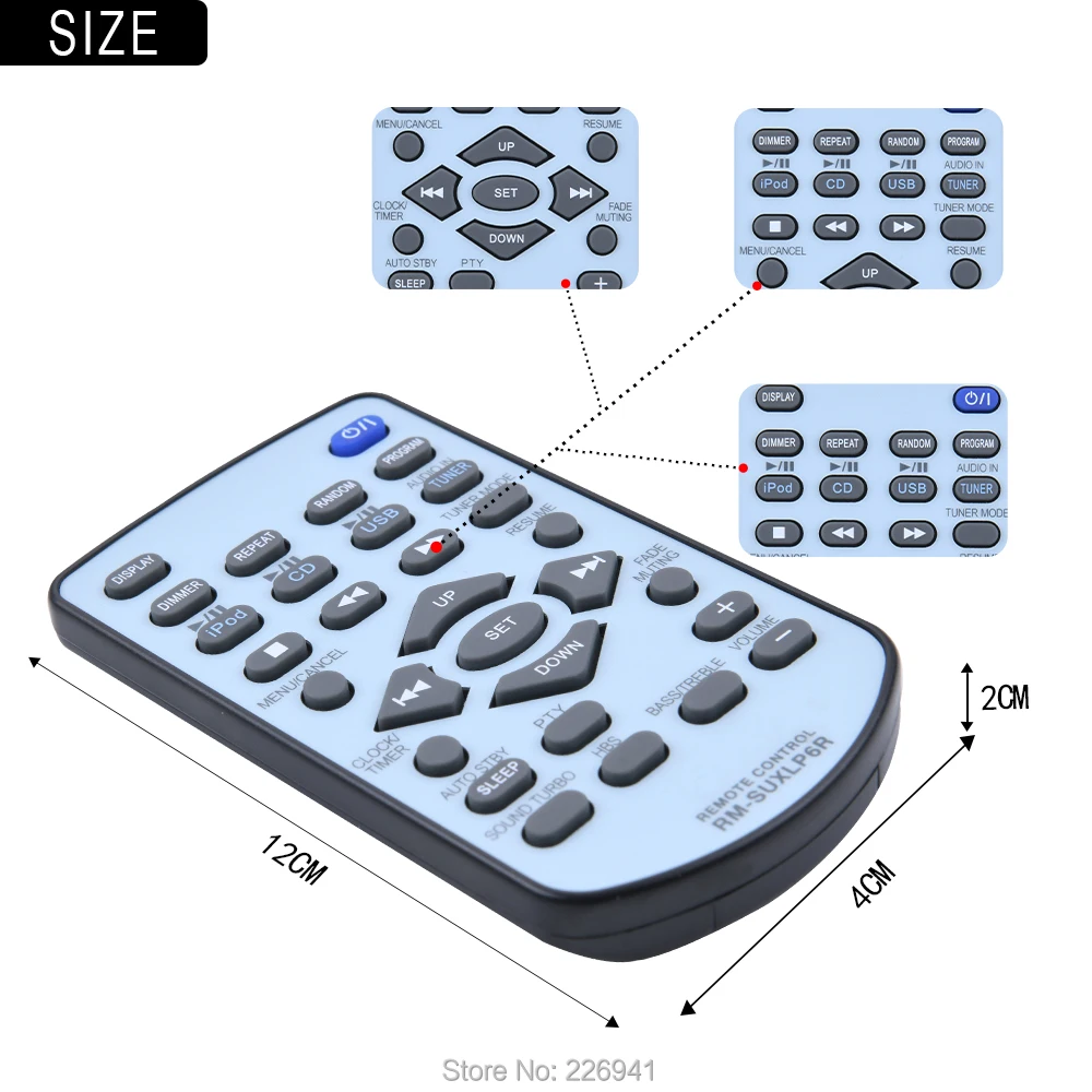 RM-SUXLP6R جديد الأصلي التحكم عن بعد ل JVC البسيطة مرحبا فاي نظام SP-UXLP5 CA-UXLP5 UX-LP5J UX-LP5EV Fernbedienung