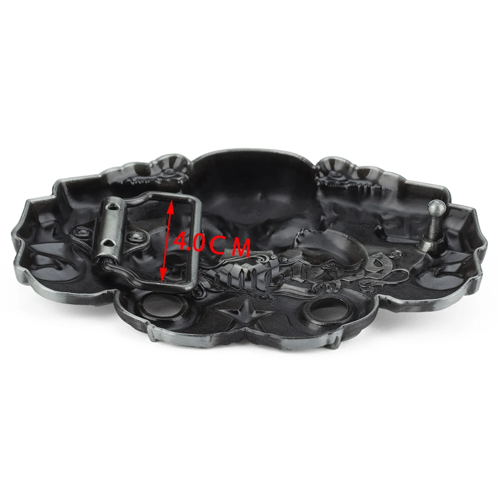 Gear Head Belt Buckle for Men Alloy Width 4.0cm