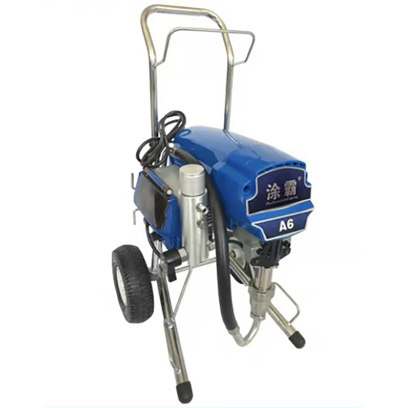 Macchina di spruzzatura airless ad alta pressione elettrica del pistone 3800W 5.5L/6L, macchina di architettura della pittura del lattice del stucco della pittura
