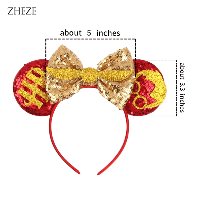 2024 Disney Mouse Ears Headband For Boys Lion King Glitter 5\