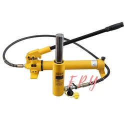 Long Type Hydraulic Cylinder FCY-10150 Hydraulic Lifting Jack with CP-700 Hydraulic Manual Pump,Stroke 150mm,Output 10 Tons