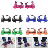 Adjustable Heel Wheel Roller Sports Rollerskate Shoes Trainer Wheels Light Up LED Roller Skating Shoes Exerciser for Kids Child