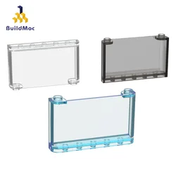 BuildMOC 64453 1x6x3 glass ldd64453 For Building Blocks Parts DIY Construction Educational Classic Brand