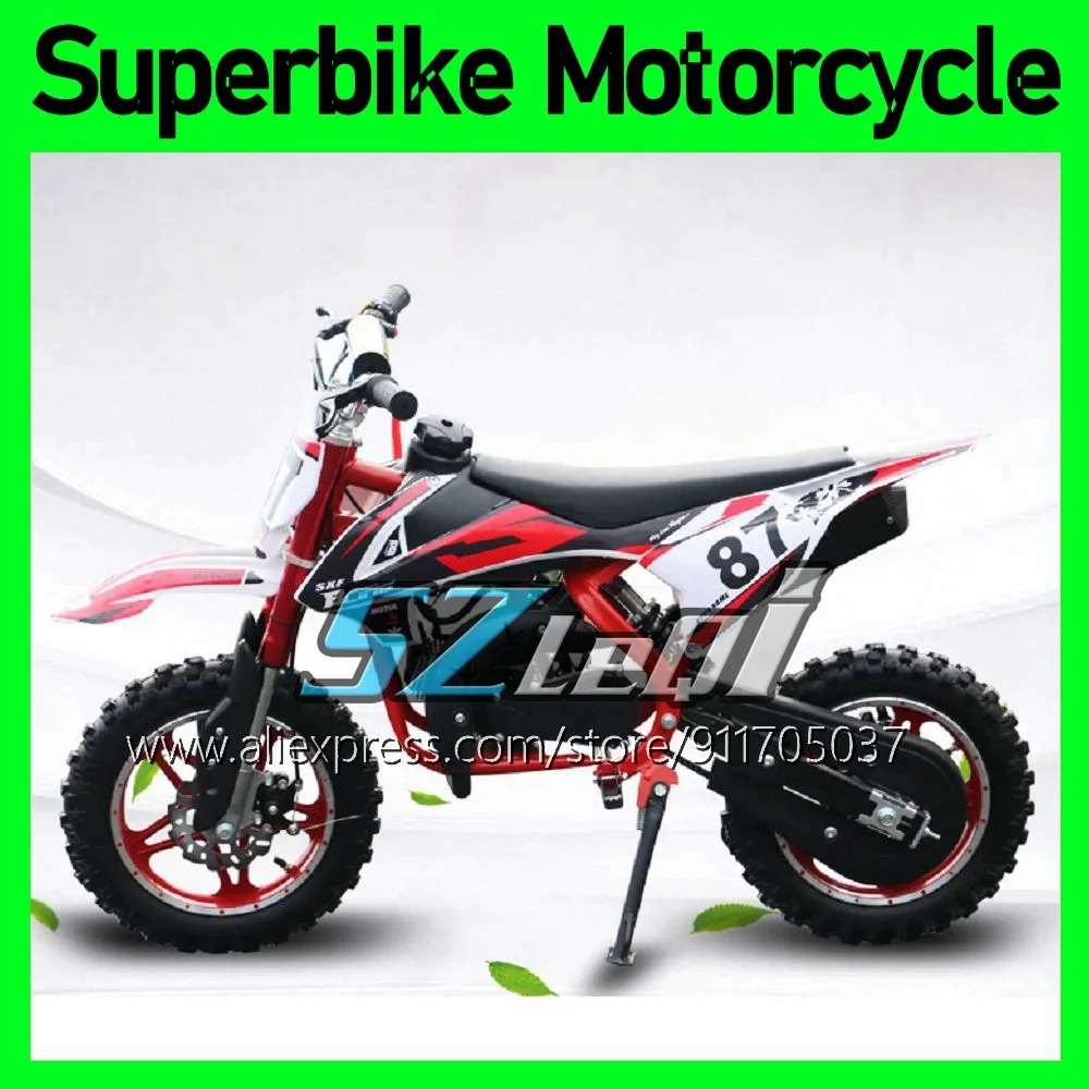 ATV off-road Superbike Mini Motorcycle 2-Stroke 49cc Mountain Gasoline Scooter Small Buggy Motor Bikes Children Racing Autocycle