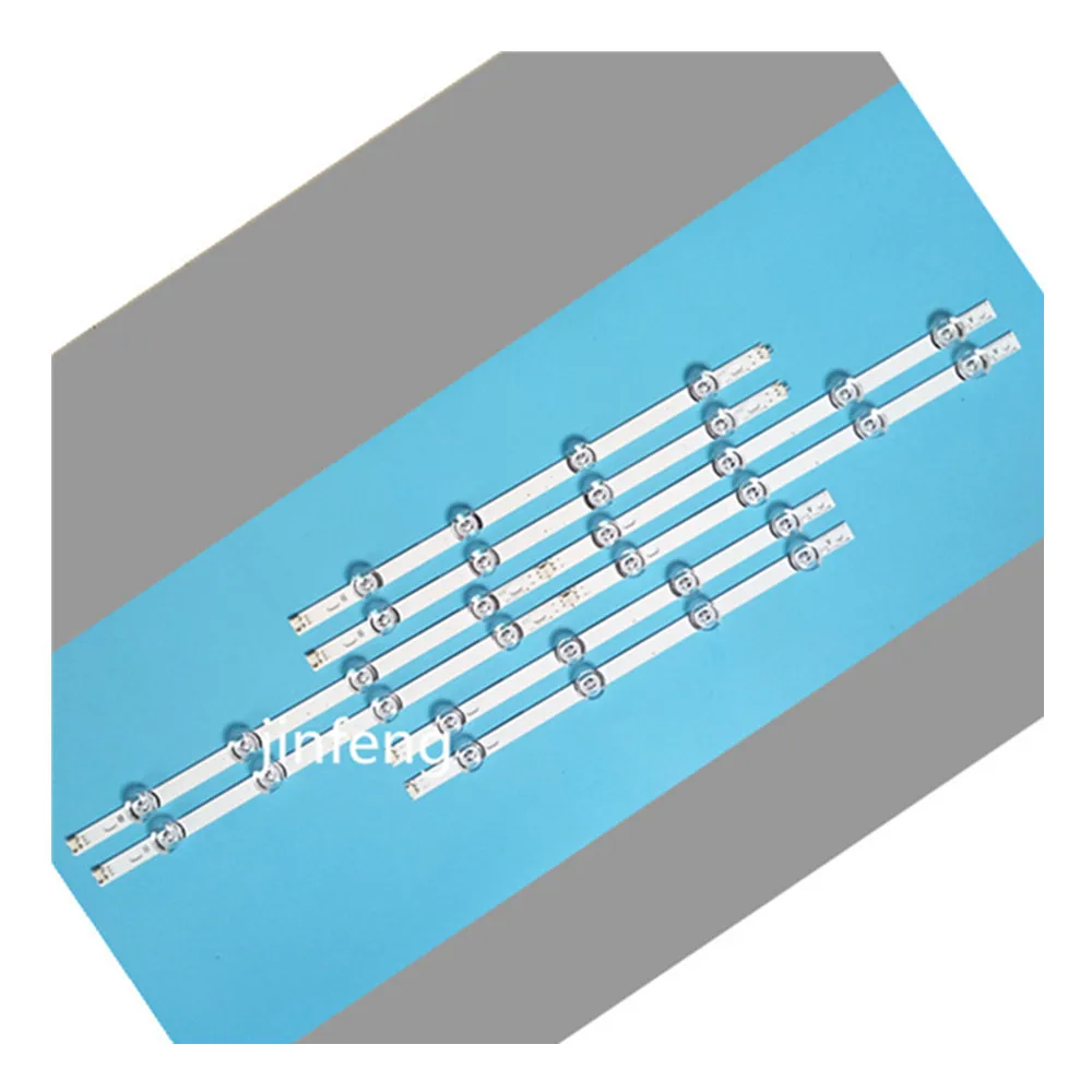 Novo kit de faixas de luz de fundo para tv lg, 8 peças, 42lf6200, de 42 polegadas, com barras de luz de fundo para lâmpadas lg