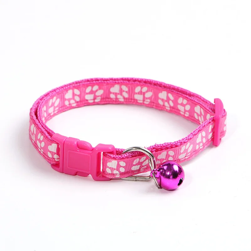 Kitten Collar Cat Accessories Adjustable Nylon Buckle Dog Collar Chain Dog Necklace Fitting pet Collars For Cats Dogs Pet Decor