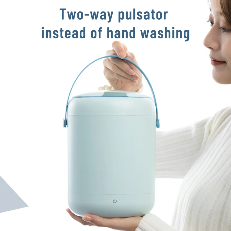 Mini Underwear Washer Portable Washer Small Home Washing Machine Ideal for RVs Apartments Dorms Ivory Easy to Use