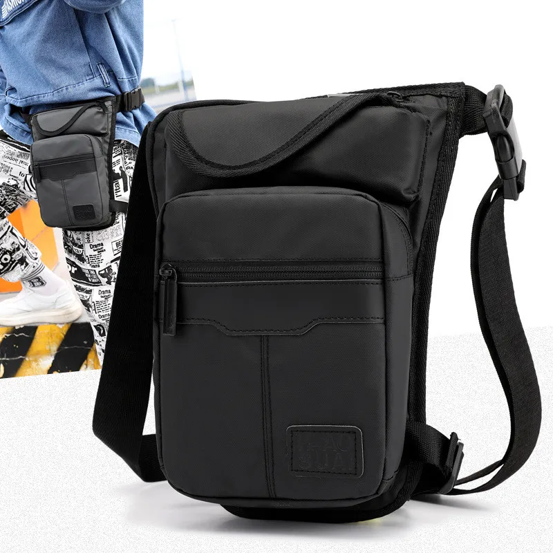 Men Nylon Drop Leg Bag Waist Casual Pack Belt Hip Bum Travel Multipurpose Messenger Shoulder Bags Pouch