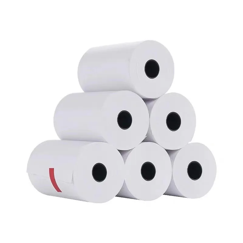 Imagem -02 - Rolls 57x30 mm Papel Hermal Pos Impressora Móvel Bluetooth Caixa Registradora Papel de Rolamento Papel Etiqueta 10