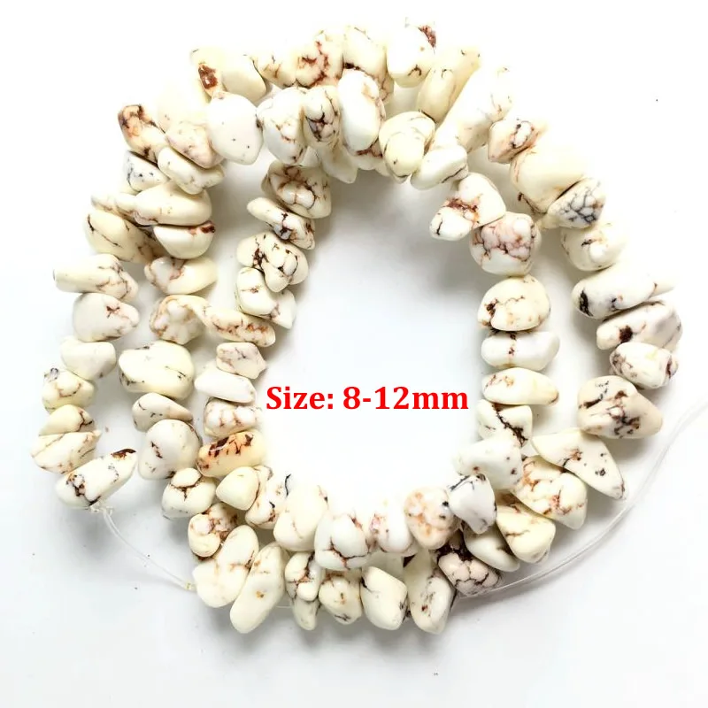 Wholesale Freeform Gravel Natural Turquoises Stone Beads In Loose 15\