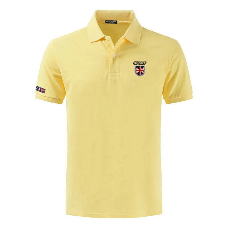 Polos 100% de algodón de alta calidad para hombre, camisas de talla grande XS-5XL de Color sólido, Polos de manga corta con solapa, novedad de