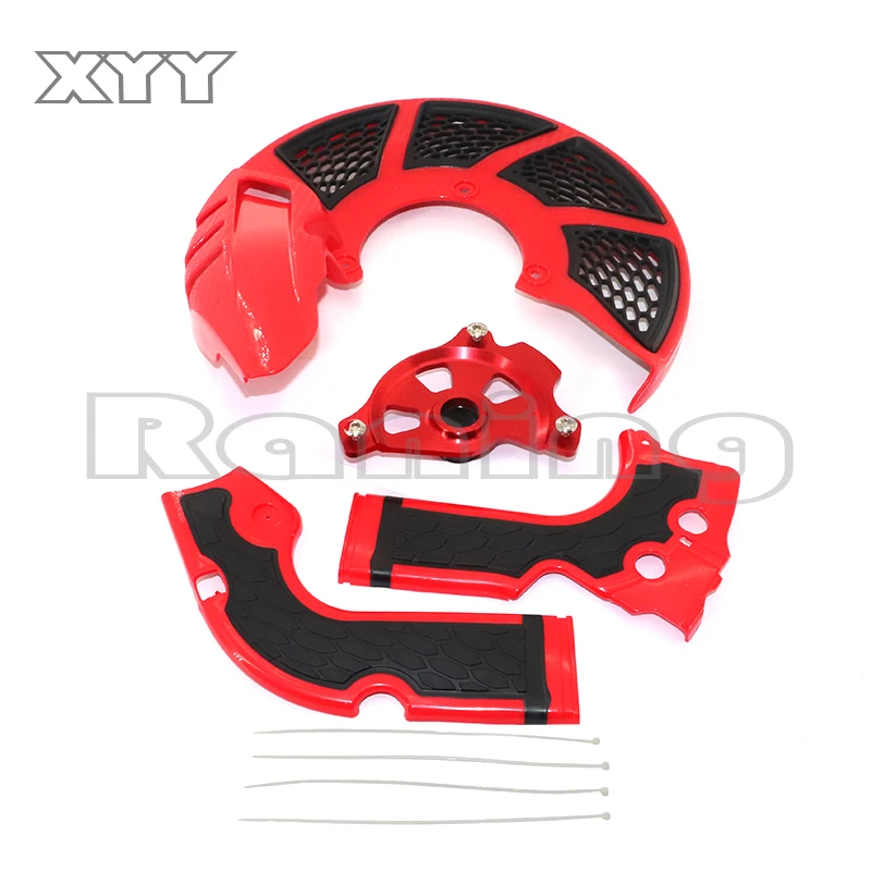 20mm hub X-Brake  Disc Rotor Guard Cover Protector Protection Frame Guard Fit CR CRF CR125 CR250 CRF250L Motocross Off Road