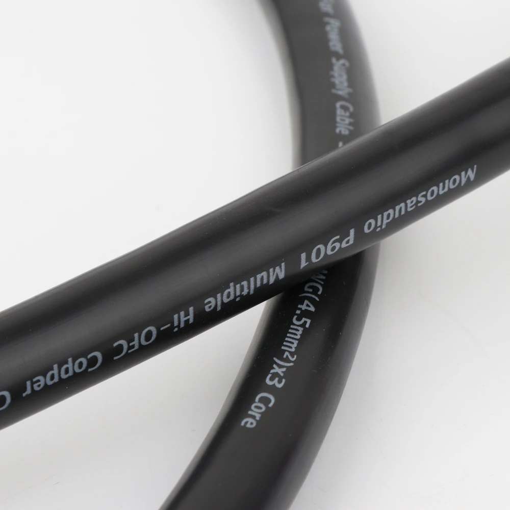 Hifi P901 Multplex OFC النحاس Schuko سلك الطاقة كابل HIFI تمديد EMC درع كابل الطاقة EUR نسخة خط الطاقة الرئيسي